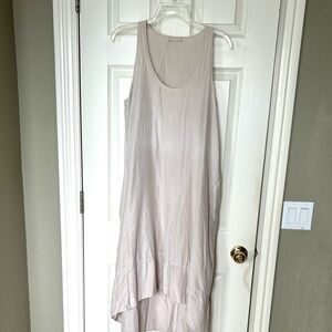 CP Shades Cotton/ Silk Sleeveless Light Taupe Dress S